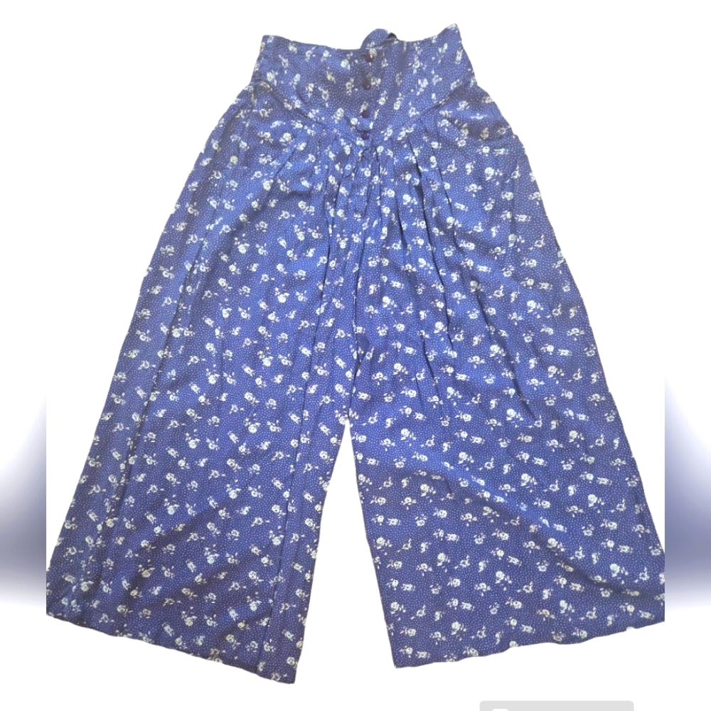 Vintage Cornell Trading high-waisted wide leg cropped pants